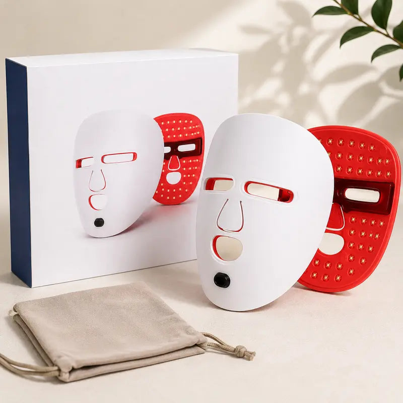 LED Light Therapy Face Mask — 336 LEDs, 3 Wavelengths, Wireless