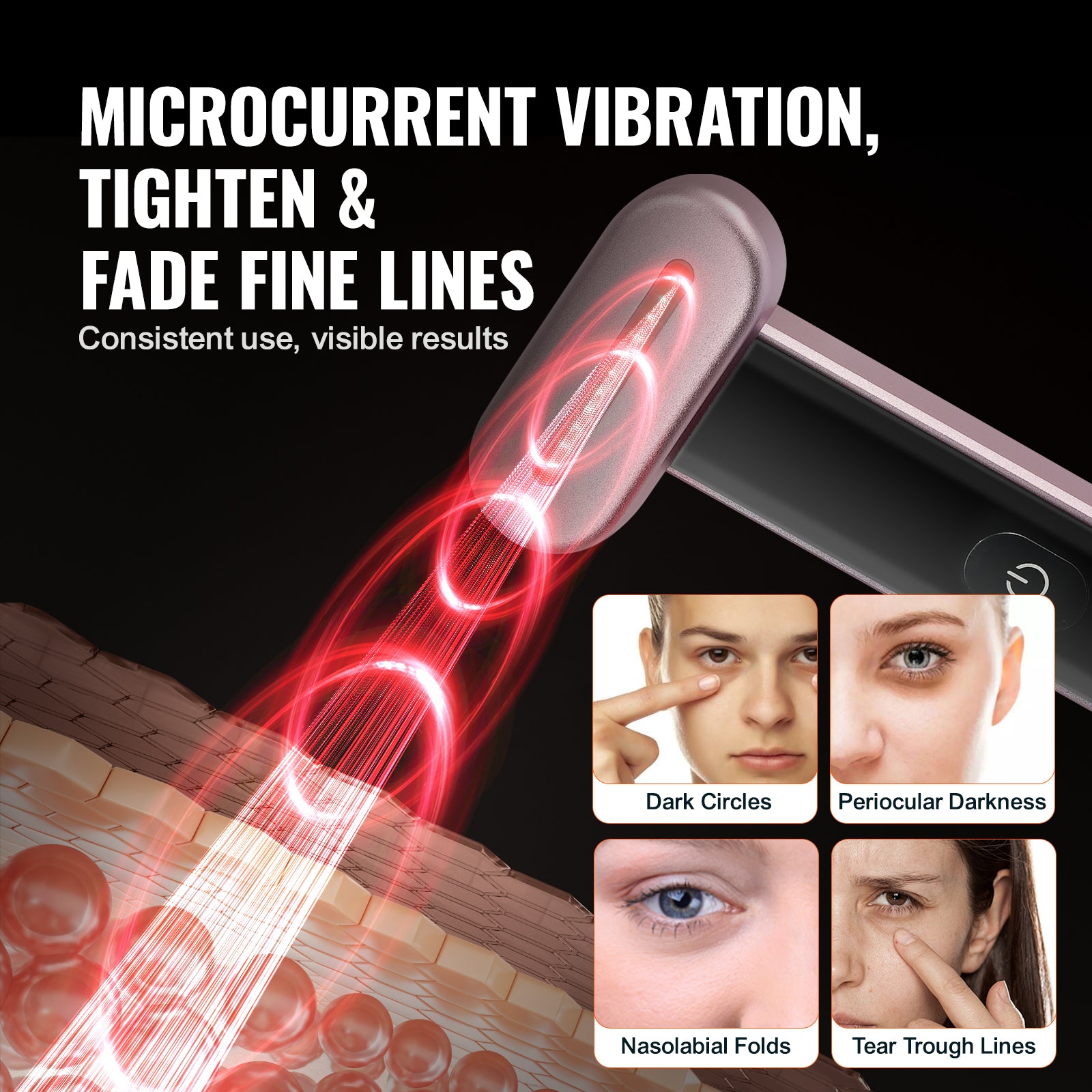 7-in-1 facial wand heat therapy skincare device