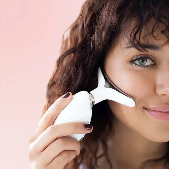 Neck & Face Sculpting Massager — LED Light, Vibration & Heat