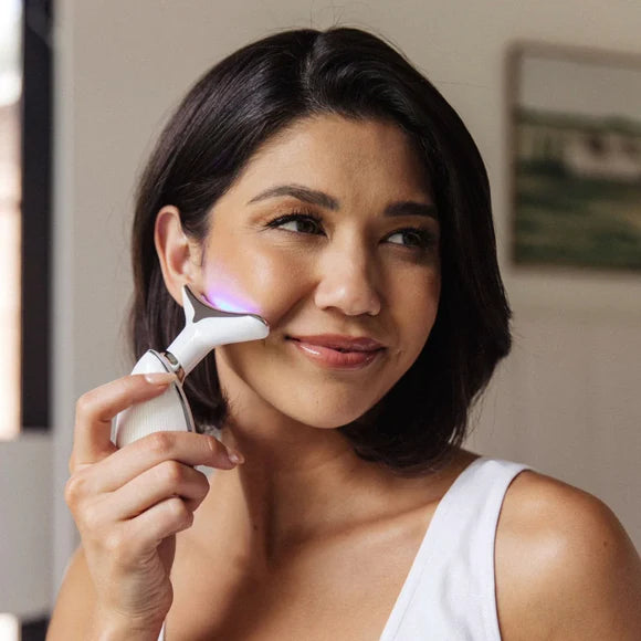 Neck & Face Sculpting Massager — LED Light, Vibration & Heat