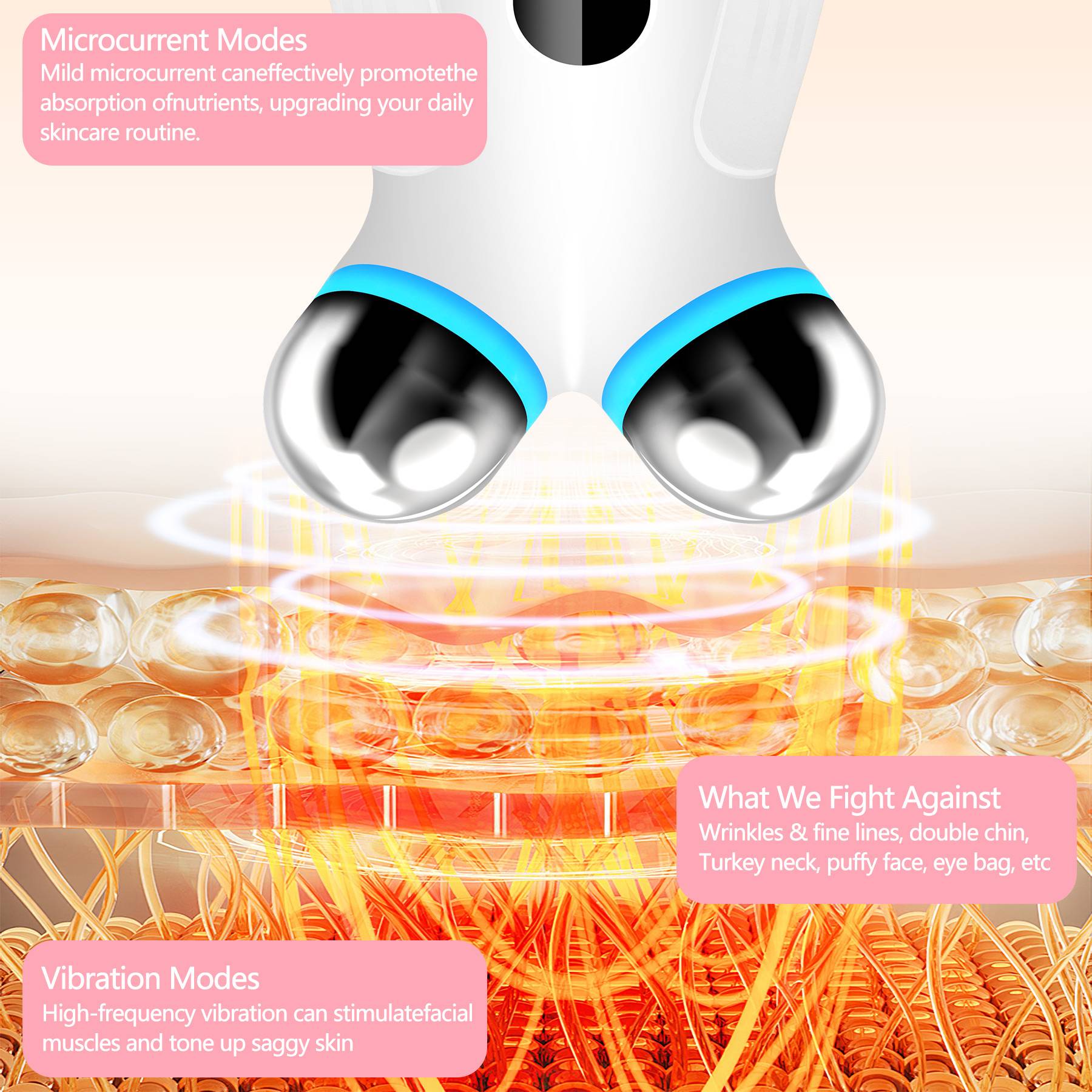 EMS facial device V-shape firming skincare